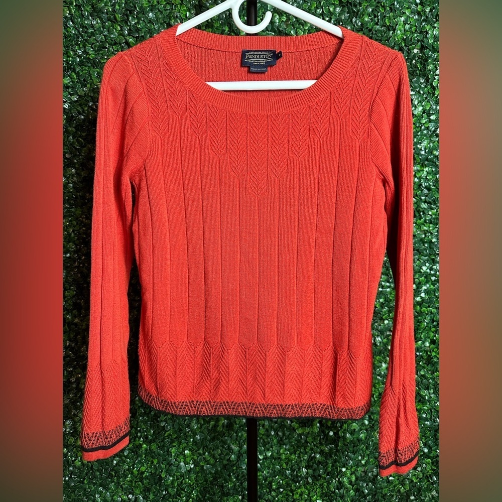 Pendleton Women’s Small Orange Kint Sweater